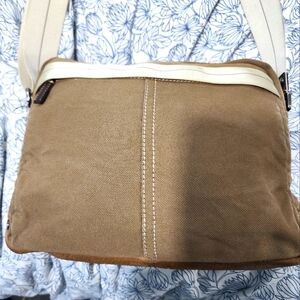 Vintage canvas coach bag